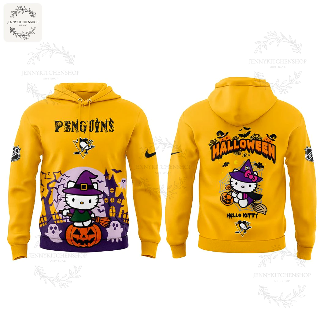 Pittsburgh Penguins x Hello Kitty Happy Halloween 2025 Limited Hoodie