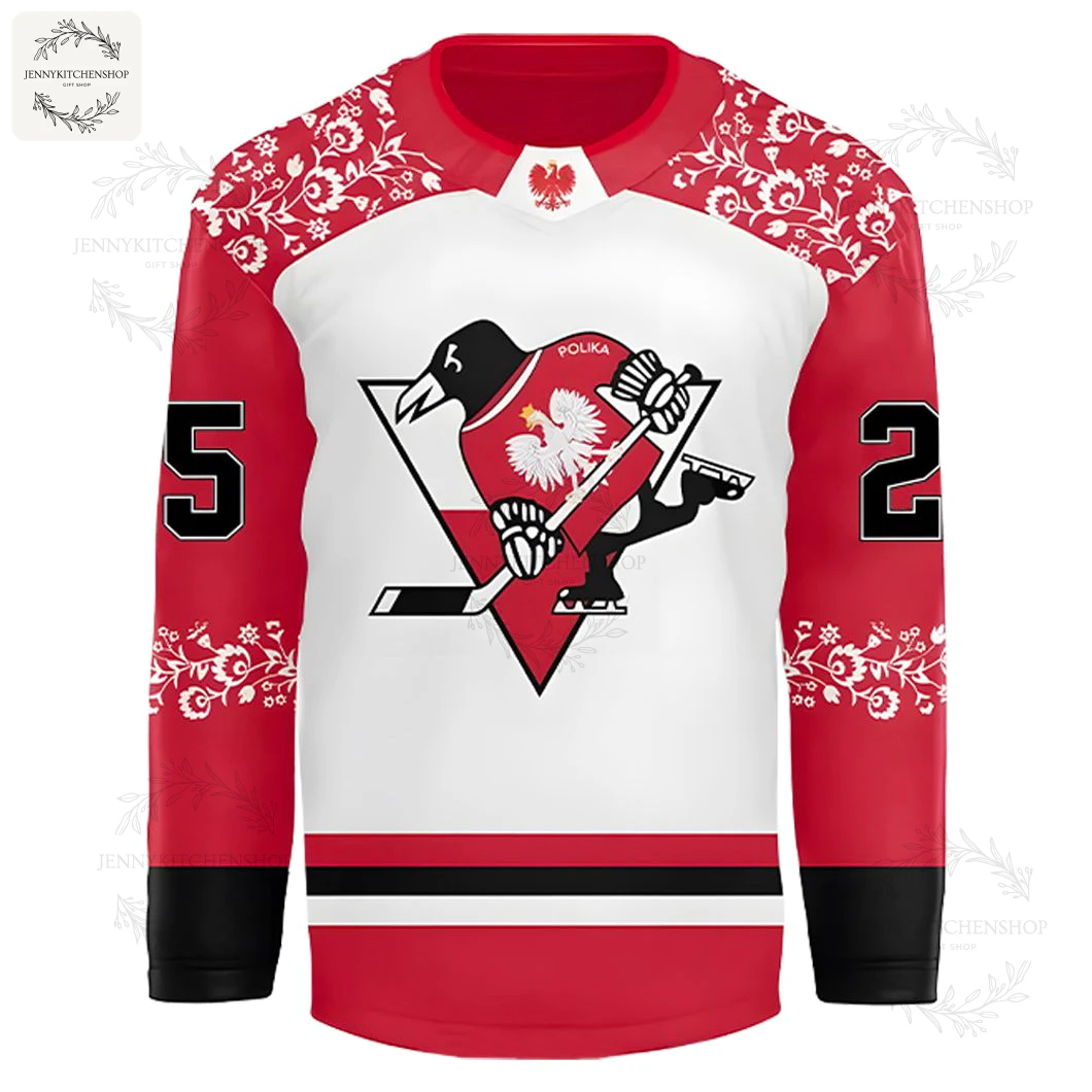 Pittsburgh Penguins x Polish Heritage Night 2025 Custom Jersey