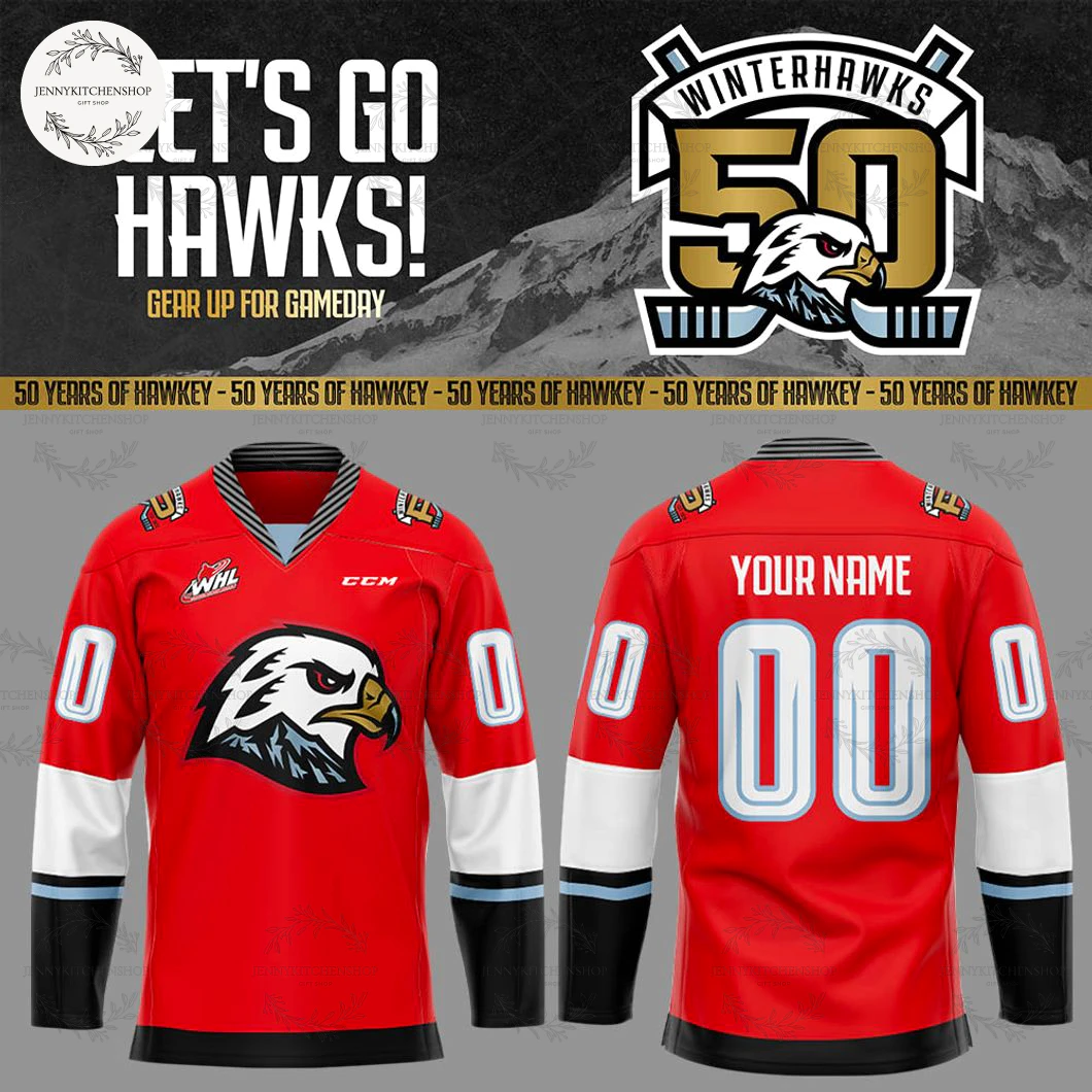 Portland Winterhawks 2025 Custom Jersey