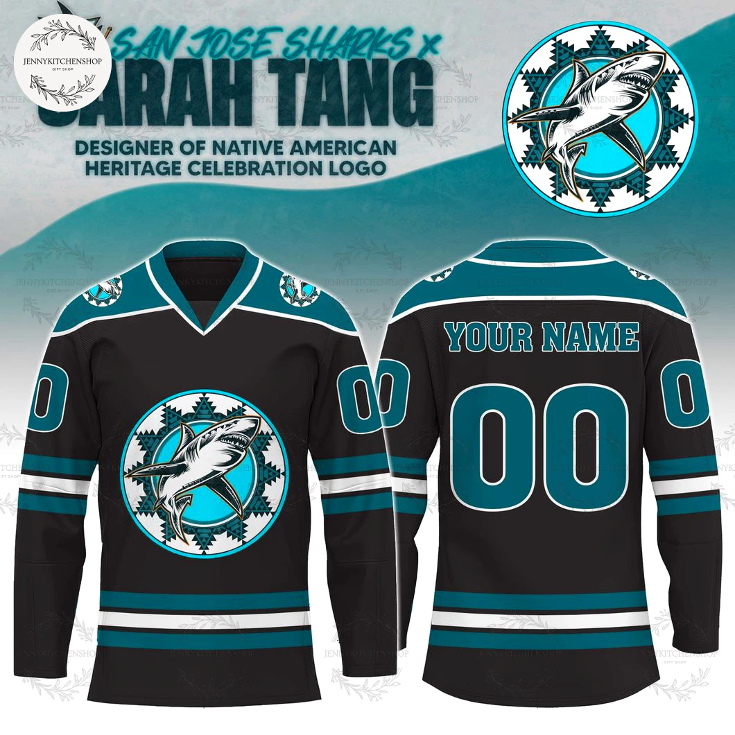 San Jose Sharks Sarah Tang American Heritage Jersey