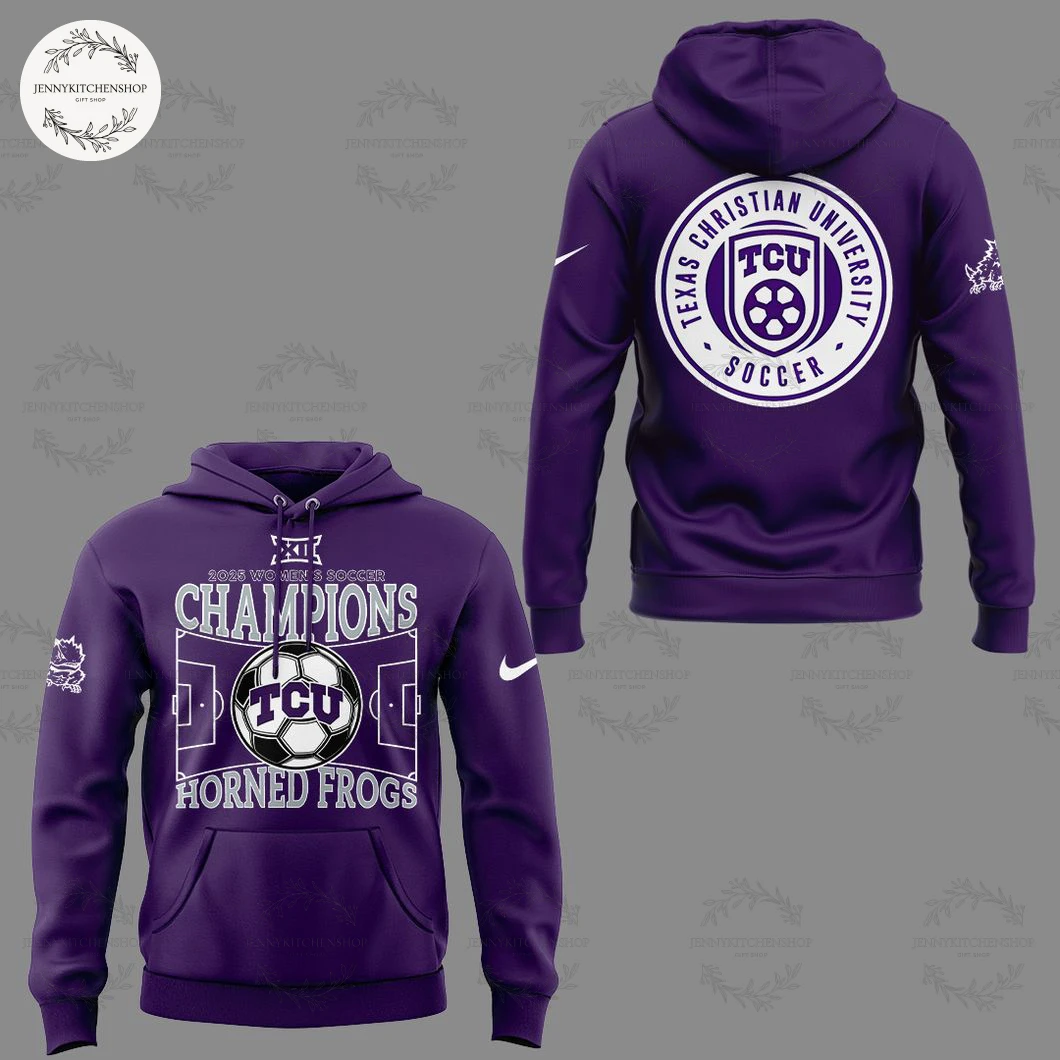 TCU Soccer Big12 Champions 2025 Hoodie