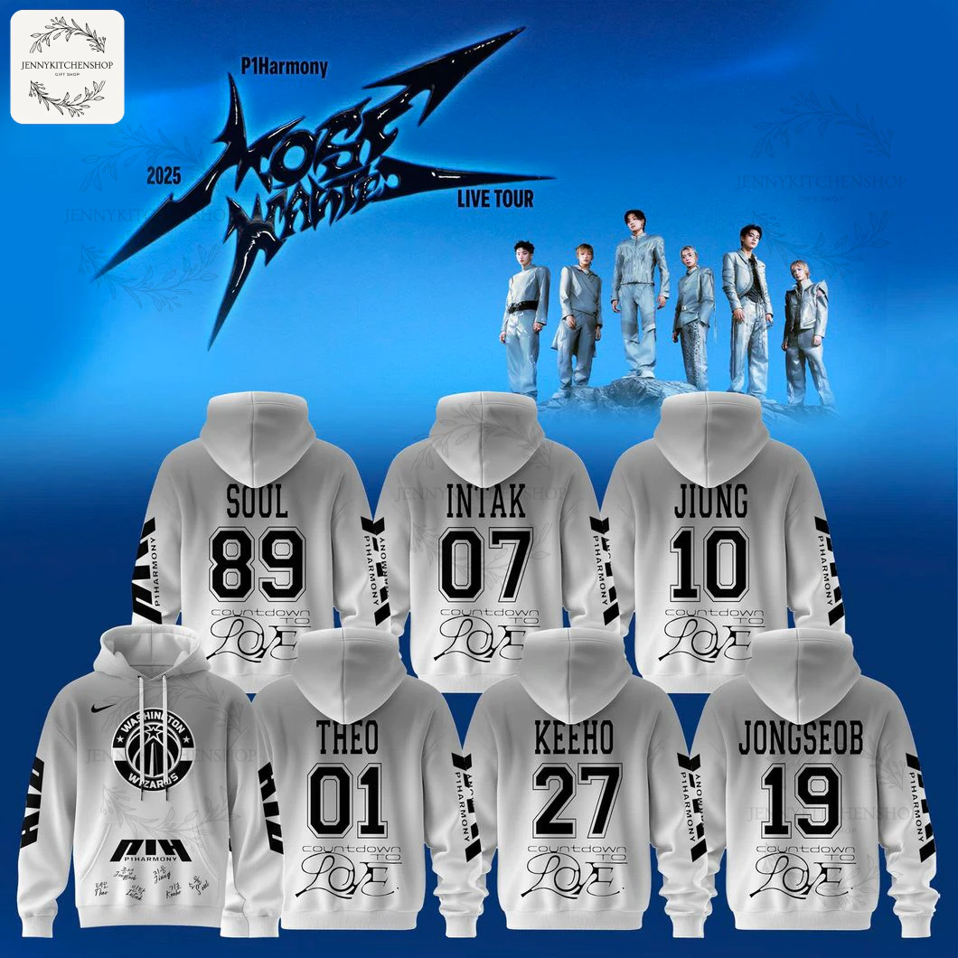 Washington Wizards x P1Harmony Most Want Tour 2025 Hoodie