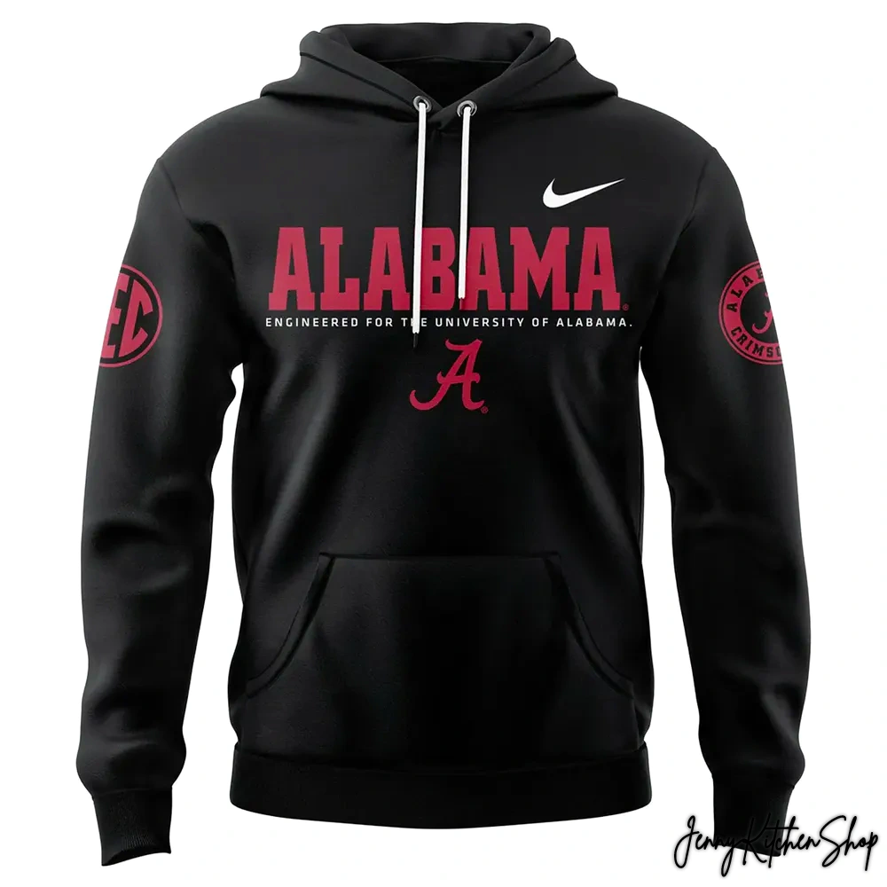 Alabama Crimson Tide Football x Coach Kalen DeBoer Black 2025 Hoodie
