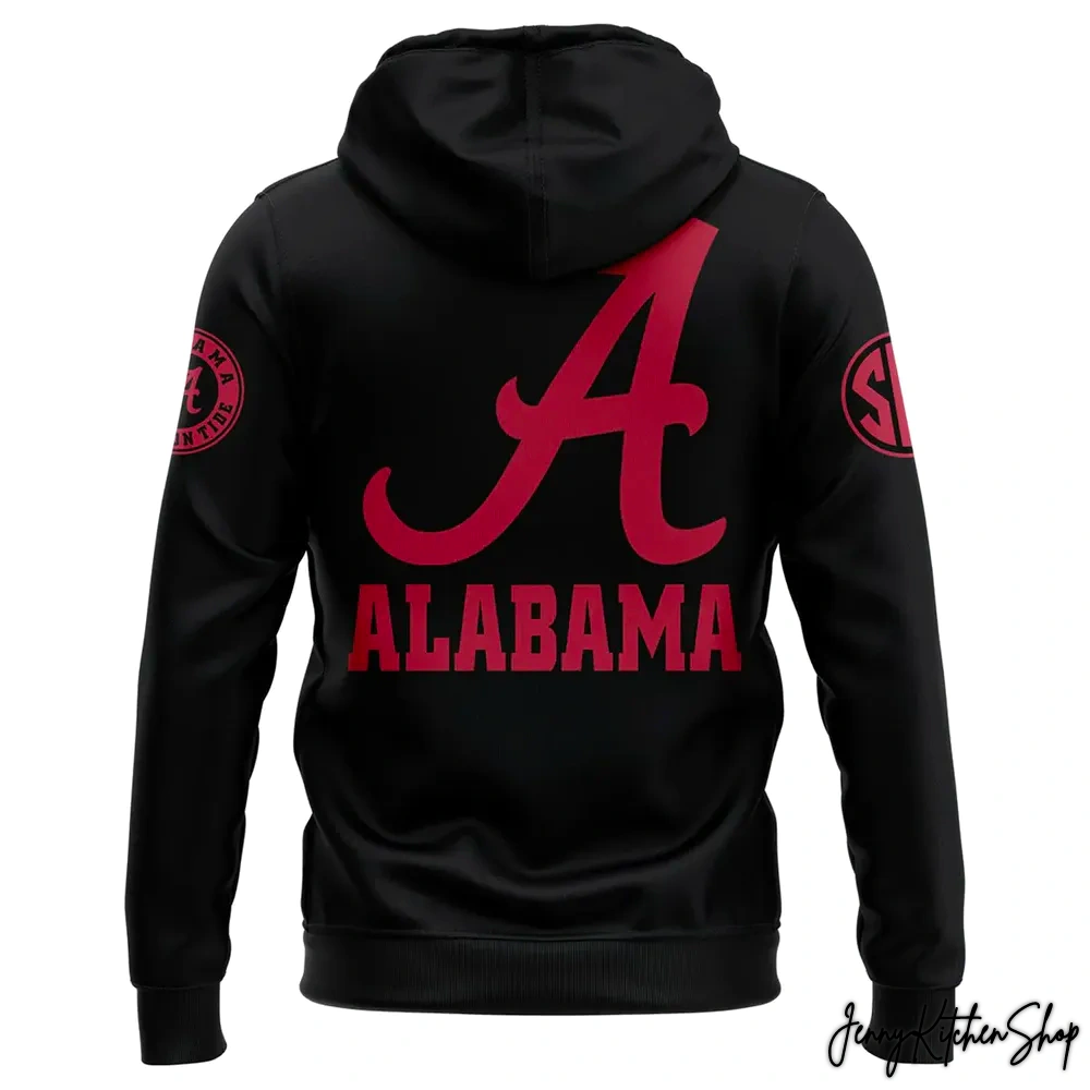 Alabama Crimson Tide Football x Coach Kalen DeBoer Black 2025 Hoodie