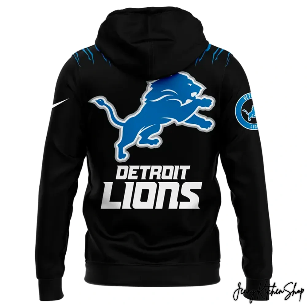 Back In Black Detroit Lions 2025 Hoodie