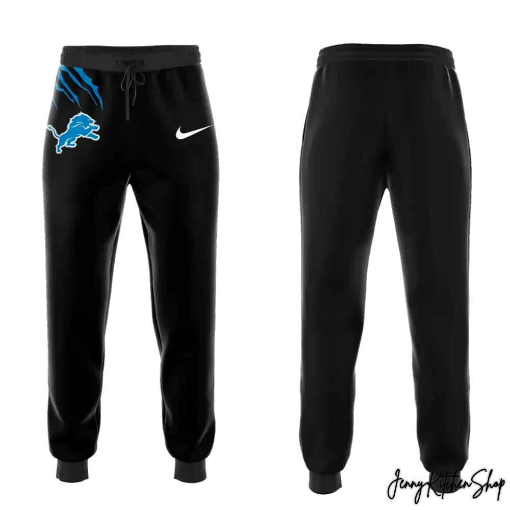 Back In Black Detroit Lions 2025 Hoodie