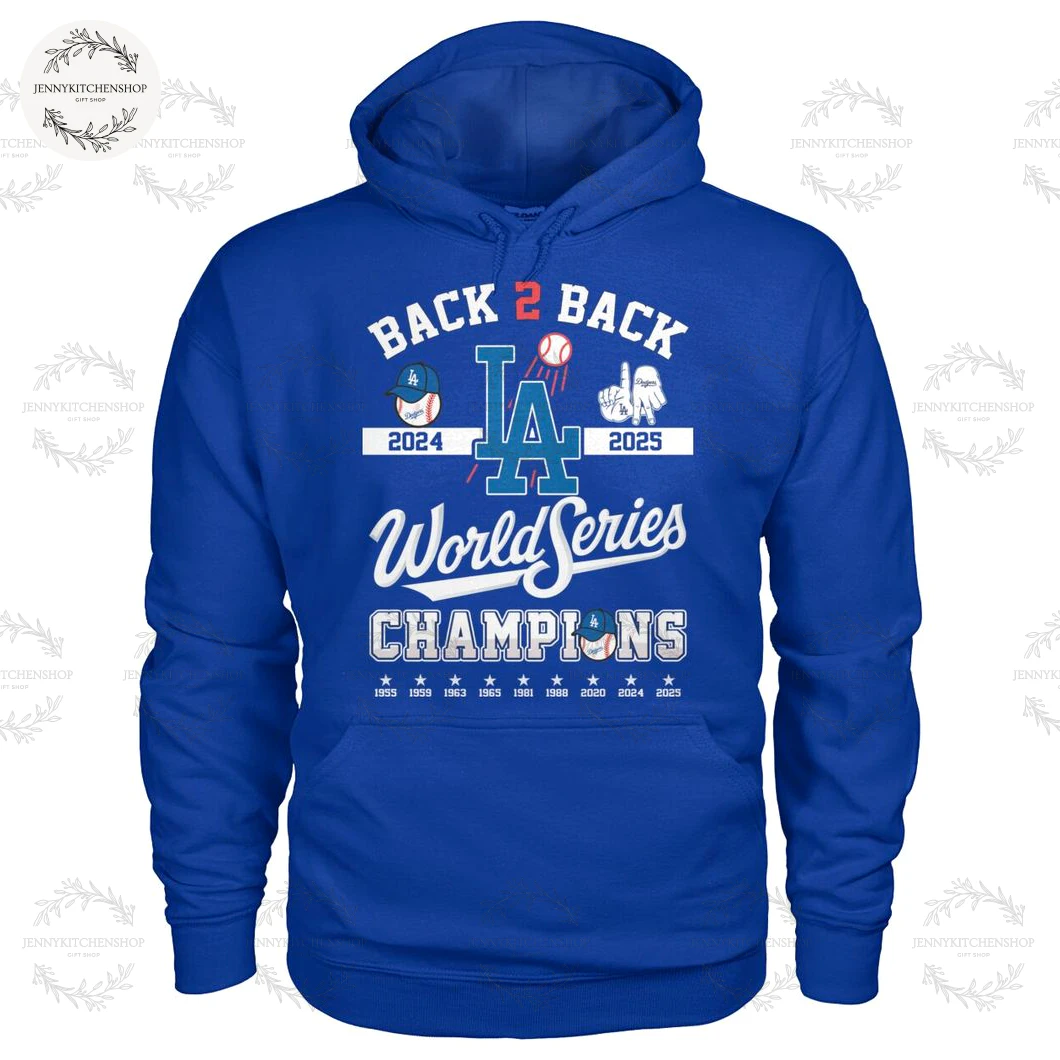 Back To Back Dodgers 2025 World Series Champions T-Shirt
