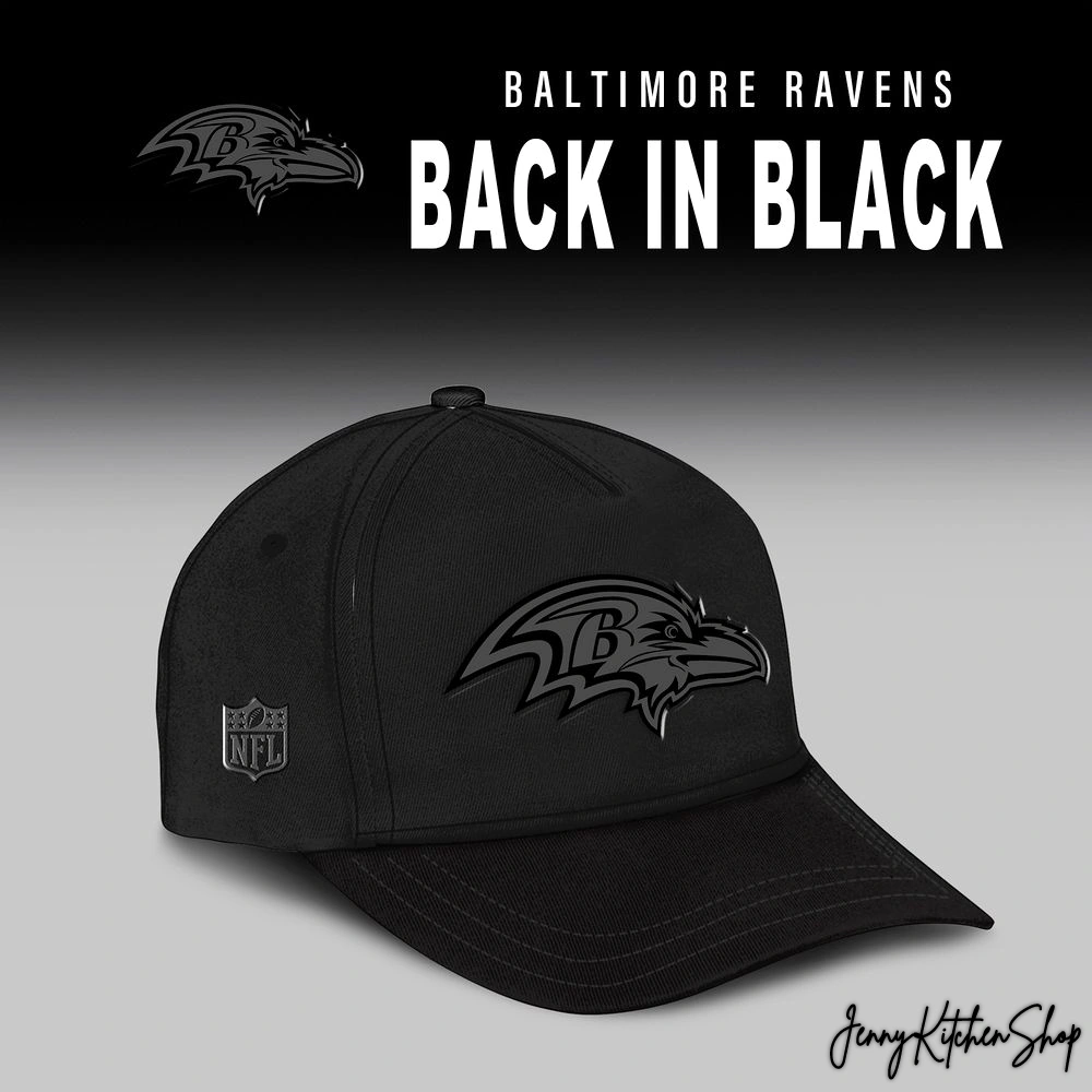 Baltimore Ravens Back In Black 2025 Limited Collection Hoodie