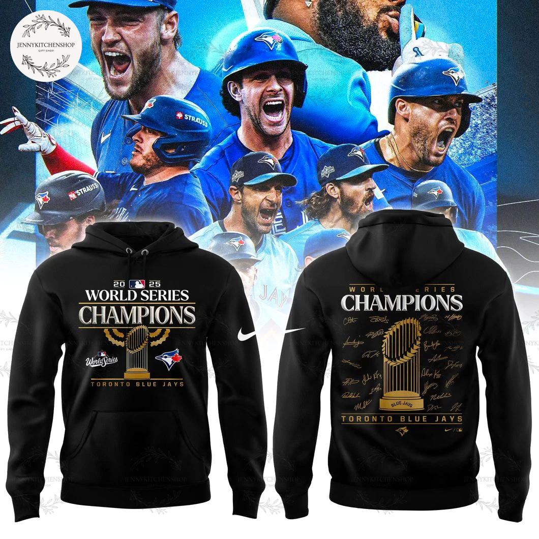 Blue Jays 2025 World Series Champions Black T-Shirt, Hoodie, Cap