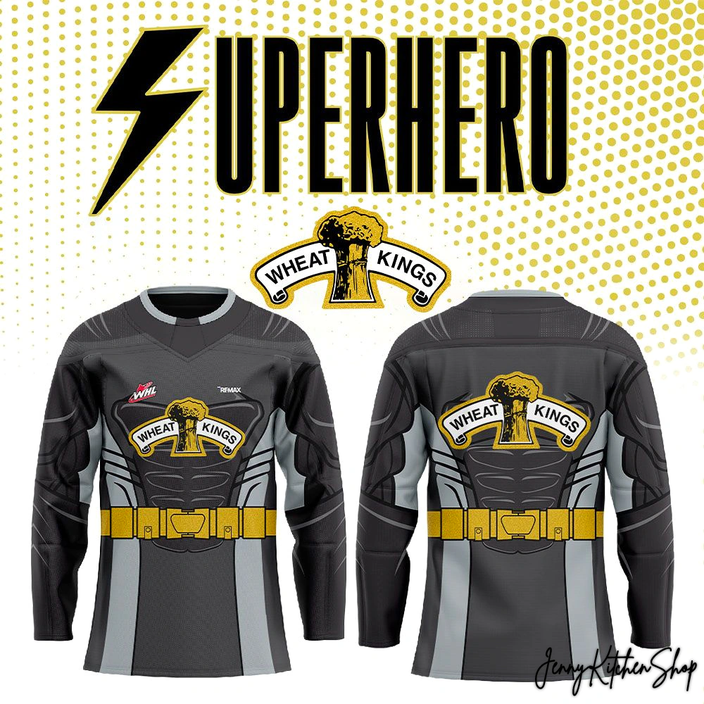 Brandon Wheat Kings Superhero Night 2025 Hockey Jersey