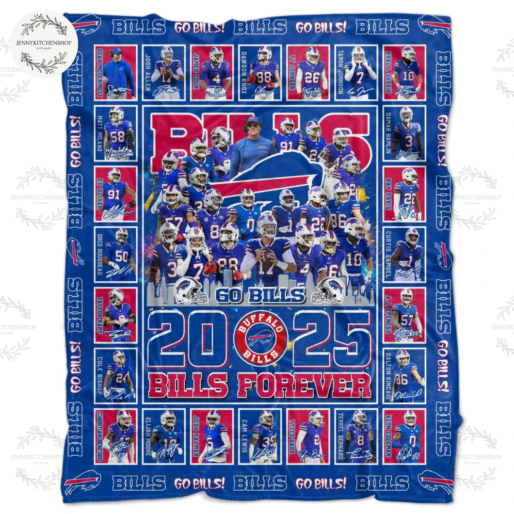 Buffalo Bills 2025 Go Bills Forever Limited Fleece Blanket