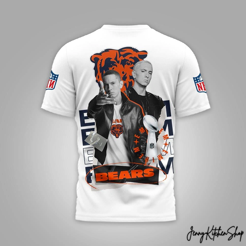 Chicago Bears x Eminem Fans 3D T-Shirt