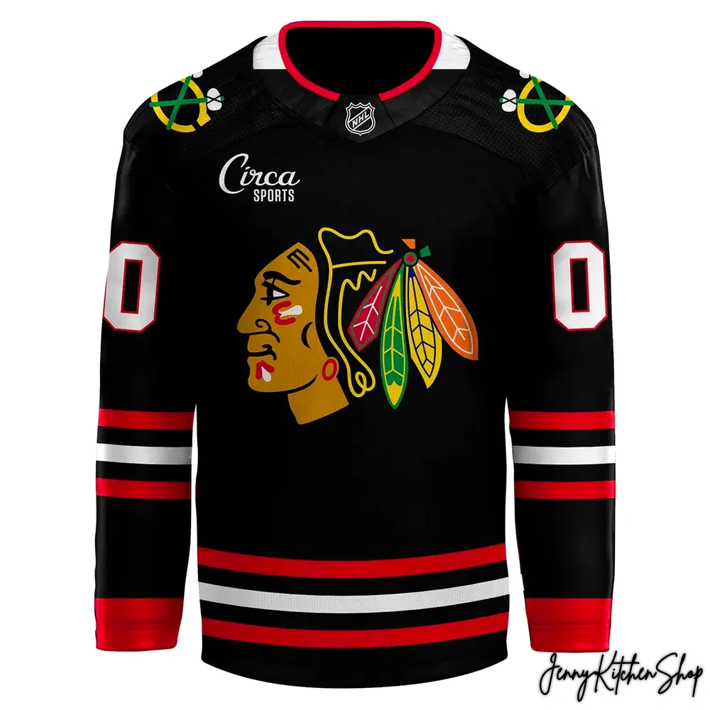 Chicago Blackhawks Back Legendary Black Alternate 2025 Hockey Jersey