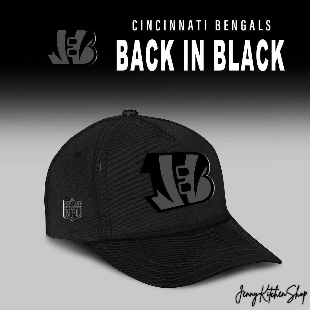 Cincinnati Bengals Back In Black 2025 Limited Collection Hoodie