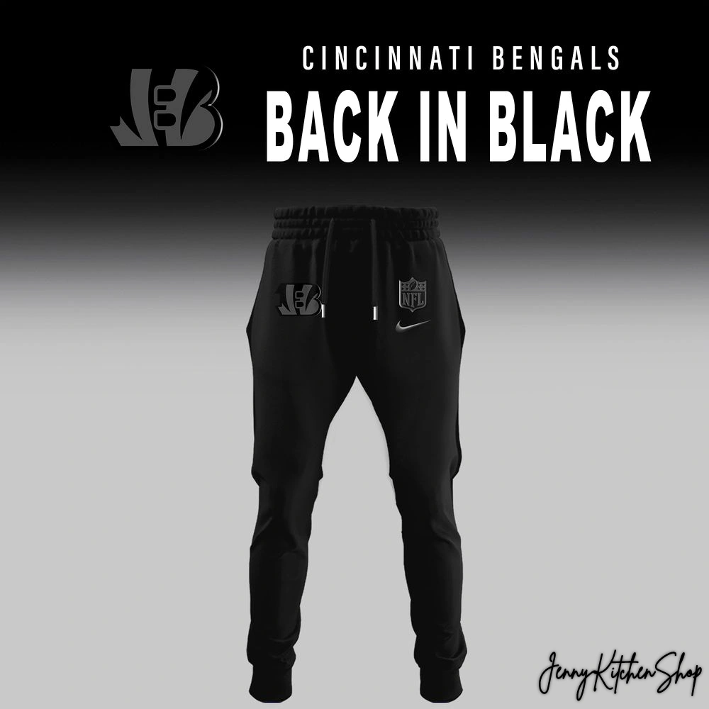 Cincinnati Bengals Back In Black 2025 Limited Collection Hoodie