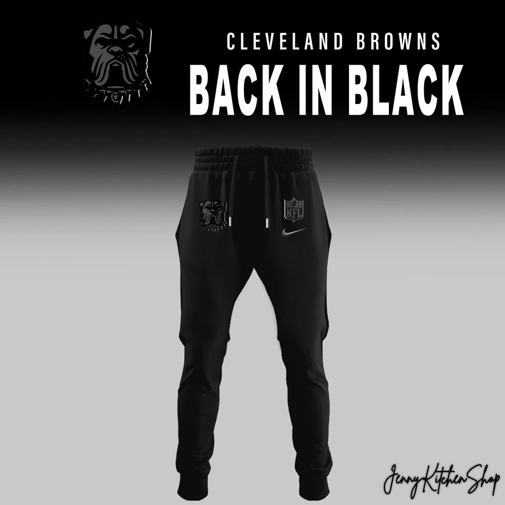 Cleveland Browns Back In Black 2025 Limited Collection Hoodie