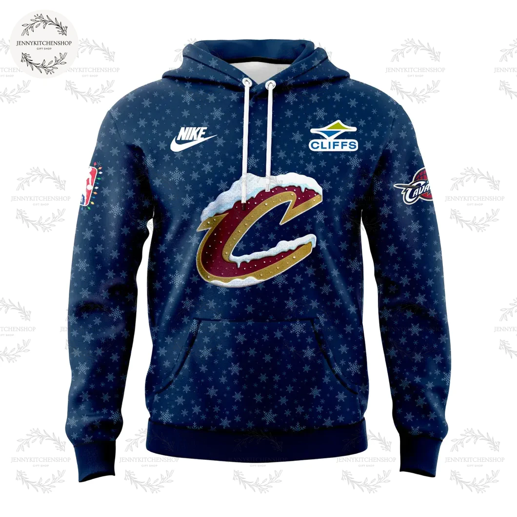 Cleveland Cavaliers 2025 Christmas Day Blue Hoodie