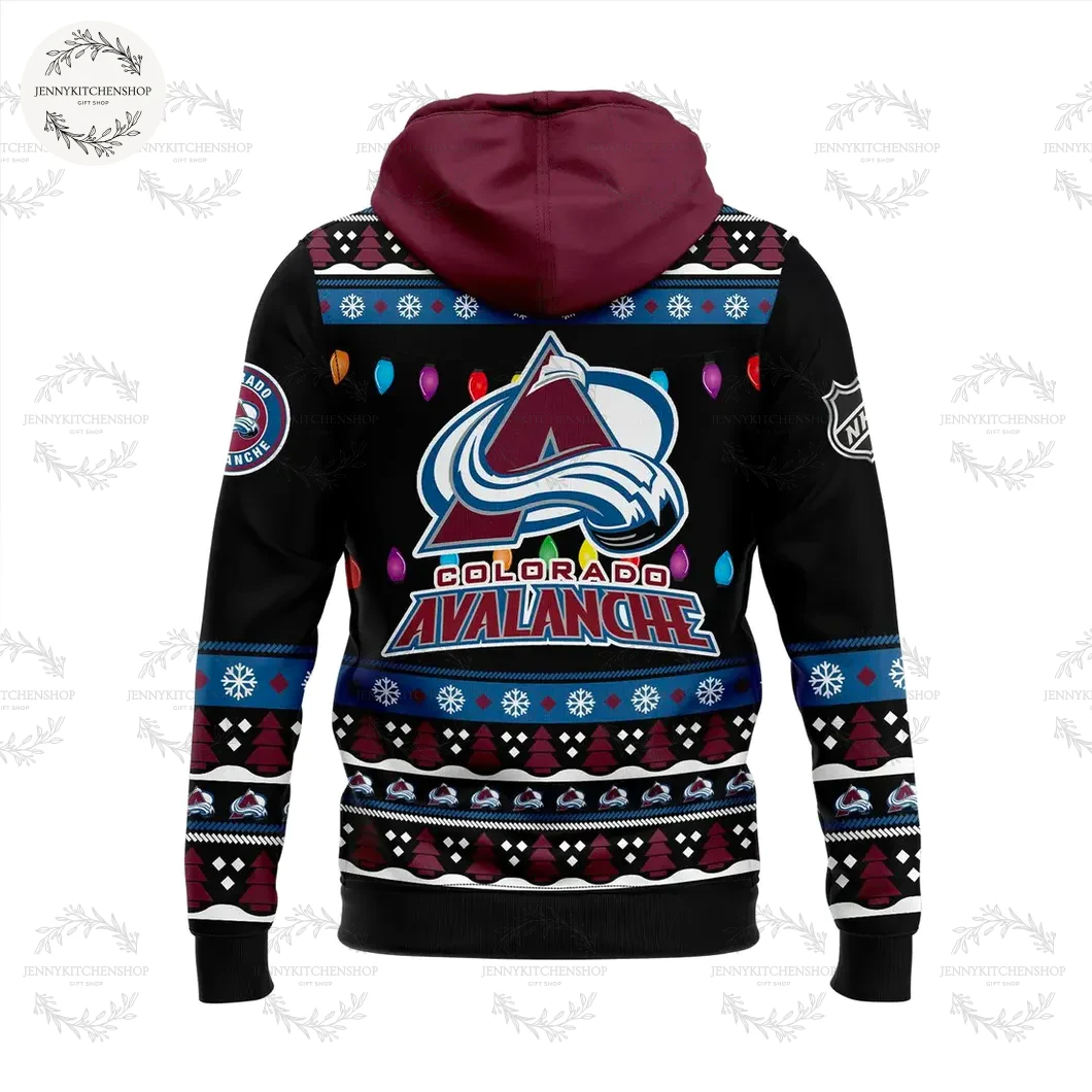 Colorado Avalanche 2025 Merry Christmas Hoodie