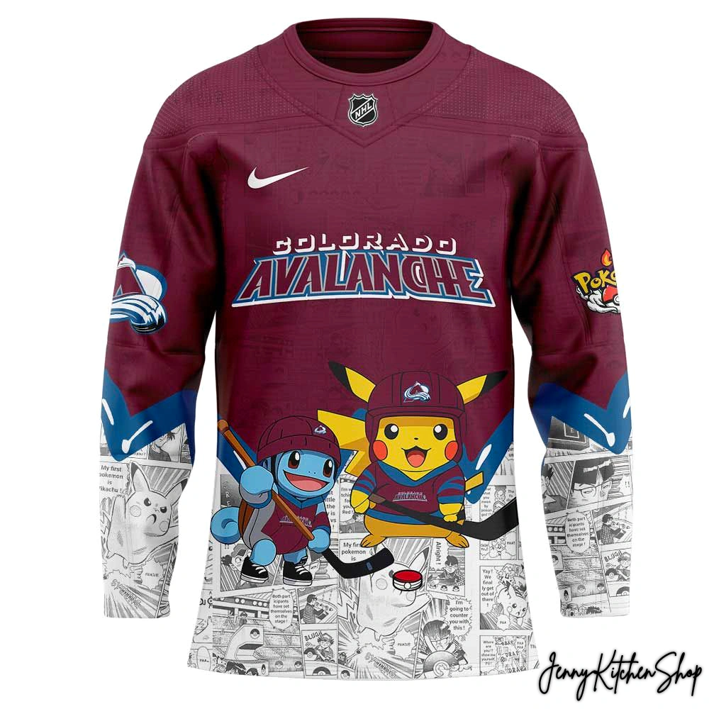 Colorado Avalanche x Pokémon 2025 Hockey Jersey