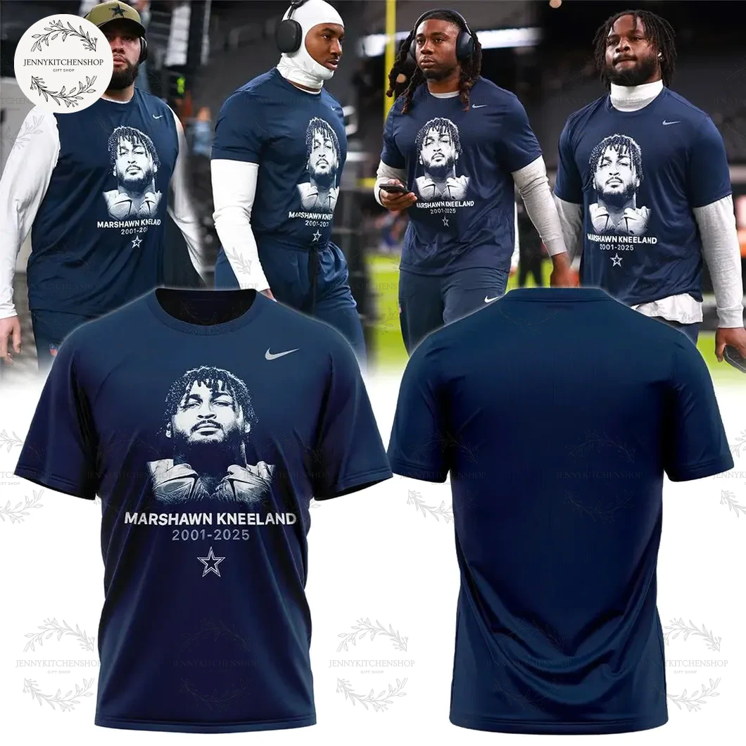 Dallas Cowboys Honoring Marshawn Kneeland 2001-2025 T-Shirt