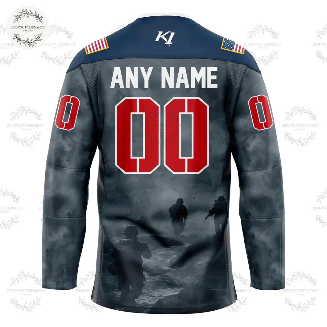 Danbury Hat Tricks Military Night 2025 Limited Hockey Jersey