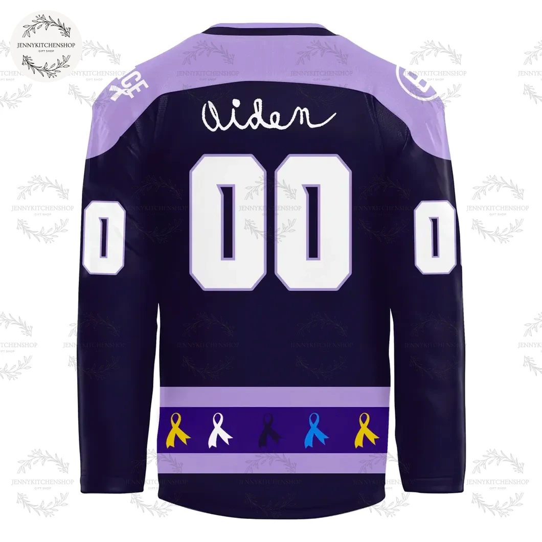 Delaware Men's Ice Hockey x 2025 Hockey Fights Cancer Jersey