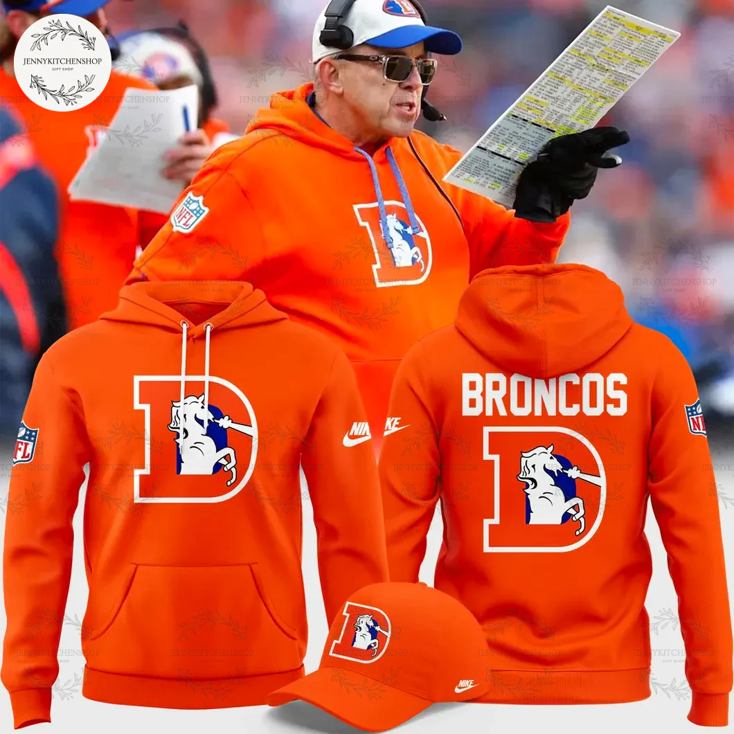 Denver Broncos 2025 Throwback Orange Limited Hoodie
