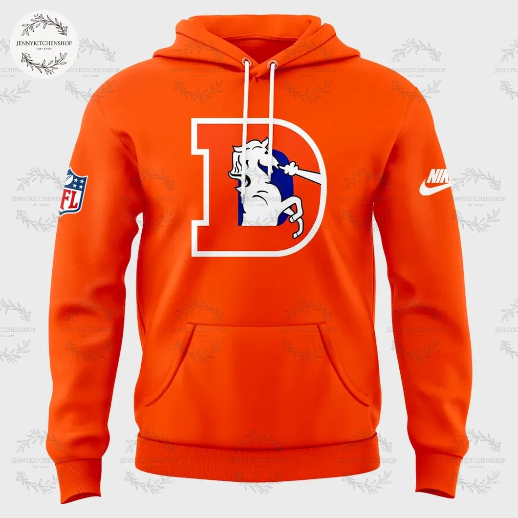 Denver Broncos 2025 Throwback Orange Limited Hoodie