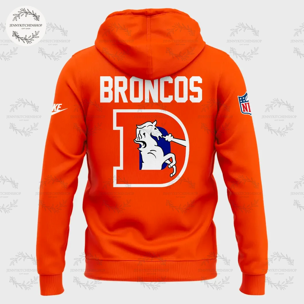 Denver Broncos 2025 Throwback Orange Limited Hoodie