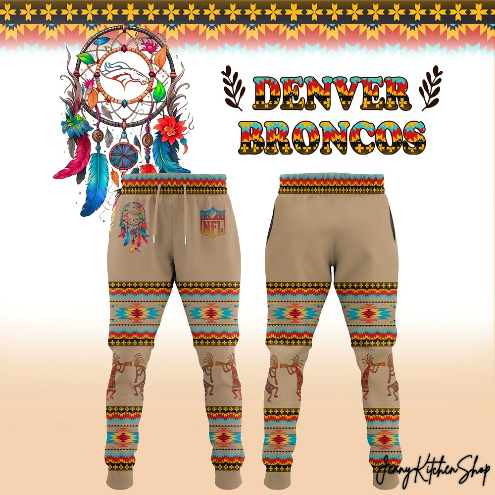 Denver Broncos Native American Heritage Month 2025 Beige Hoodie