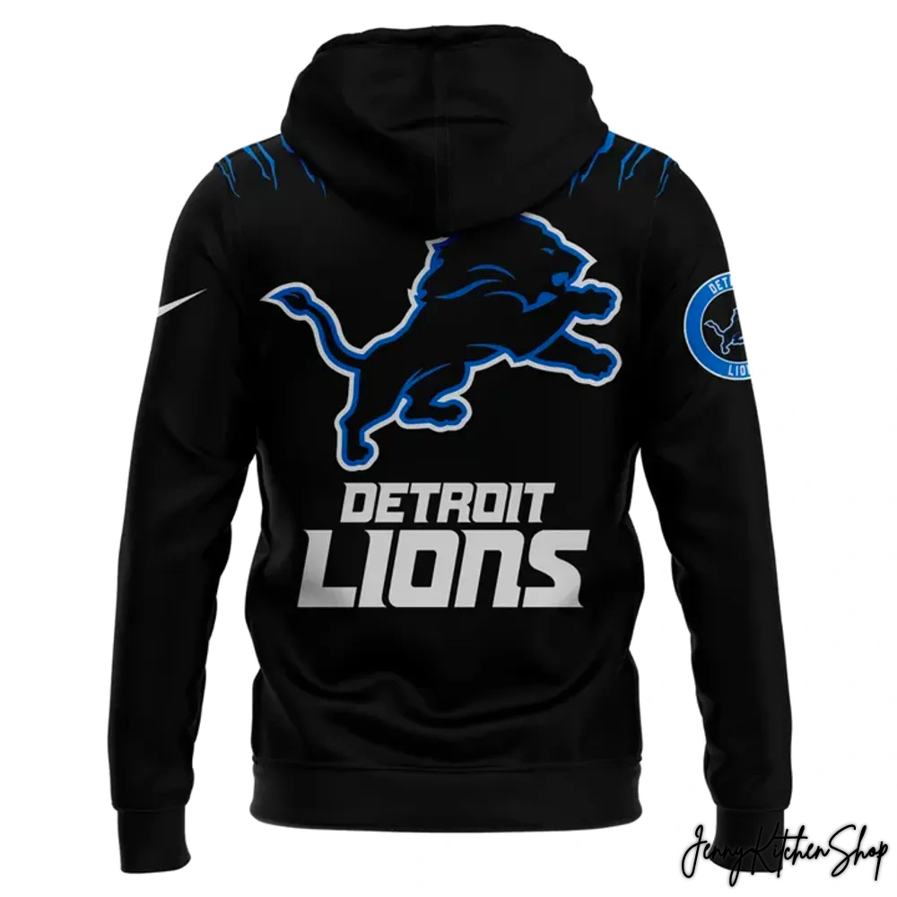 Detroit Lions Back In Black 2025 Limited Hoodie