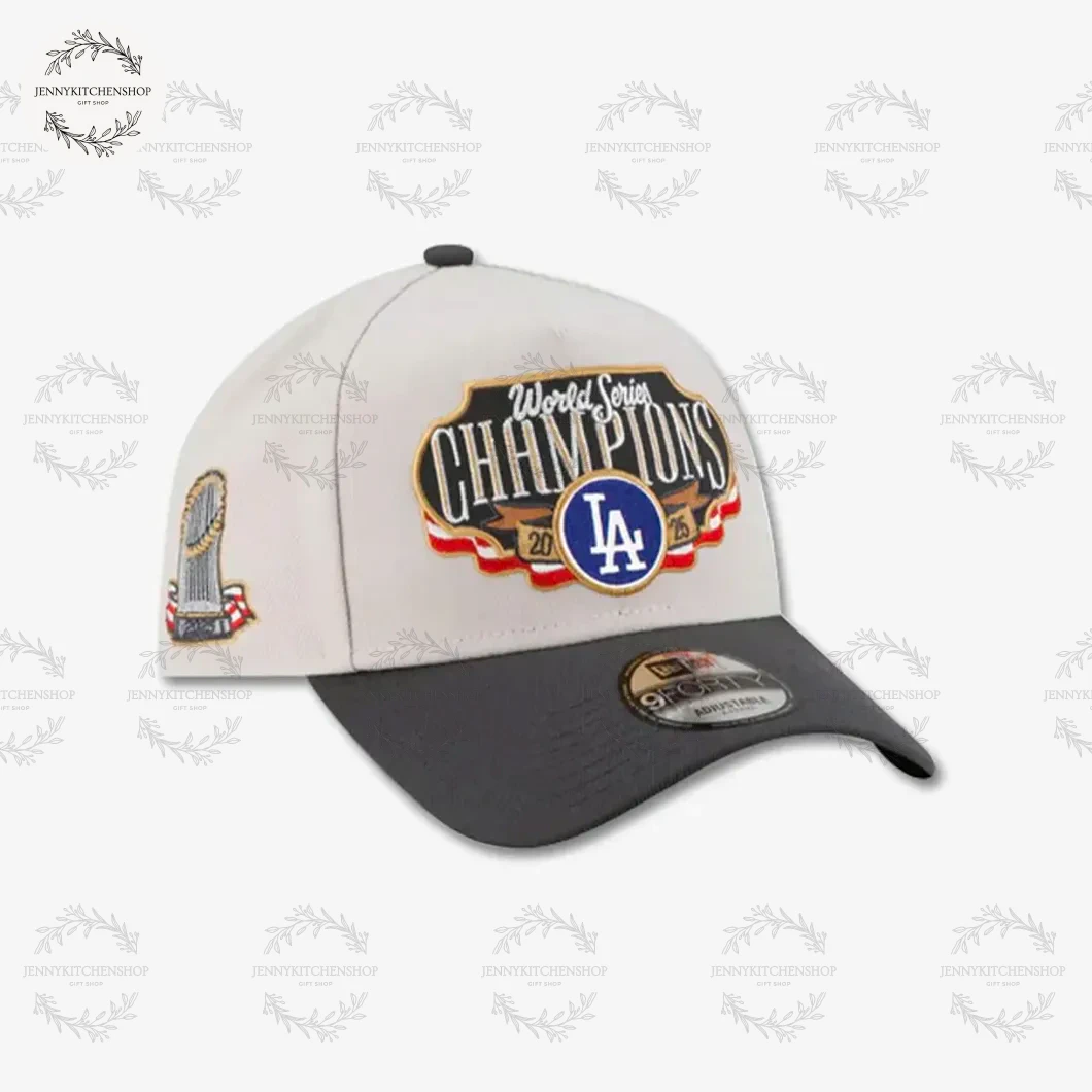 Dodgers 2025 World Series Champions Limited Gray Zip Hoodie