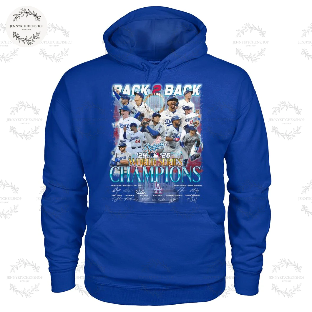 Dodgers Back To Back 2025 World Series Champions T-Shirt