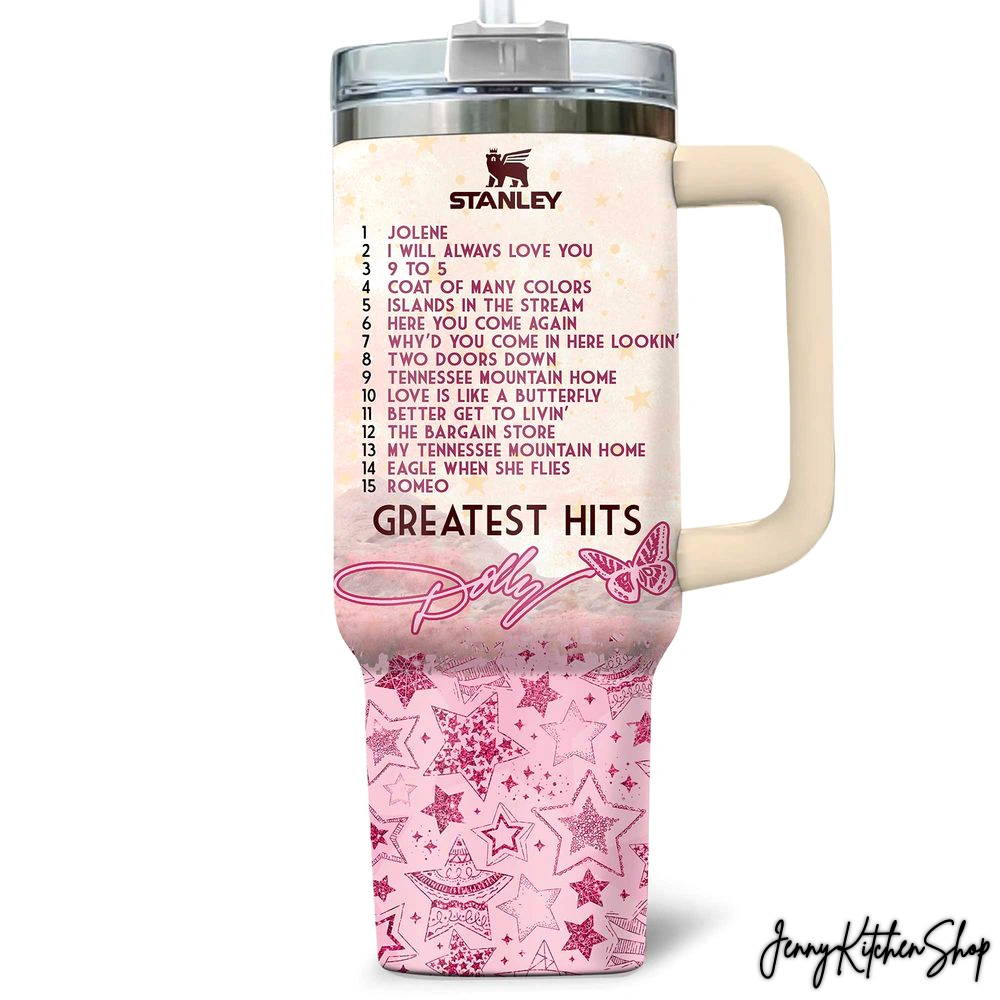 Dolly Parton Music Custom Stanley Fans Tumbler