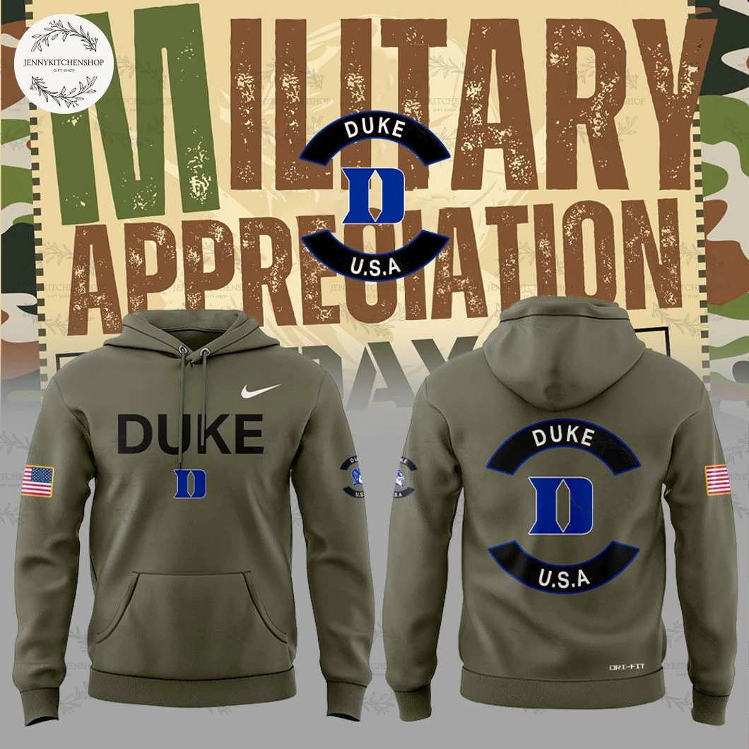 Duke Blue Devils Military Appreciation 2025 Hoodie