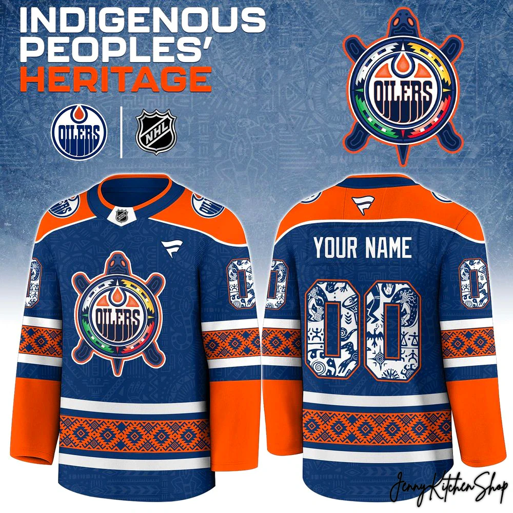 Edmonton Oilers Indigenous Peoples Heritage Hockey Jersey