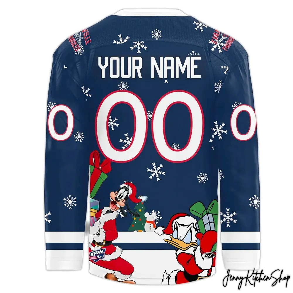 Evansville Thunderbolts x Mickey Merry Christmas 2025 Hockey Jersey