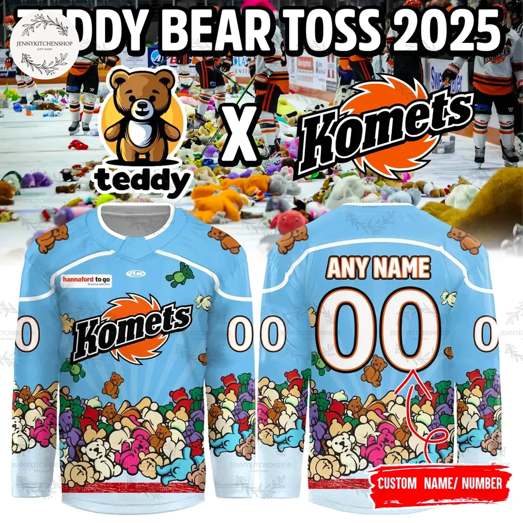 Fort Wayne Komets Our Teddy Bear Toss Jerseys