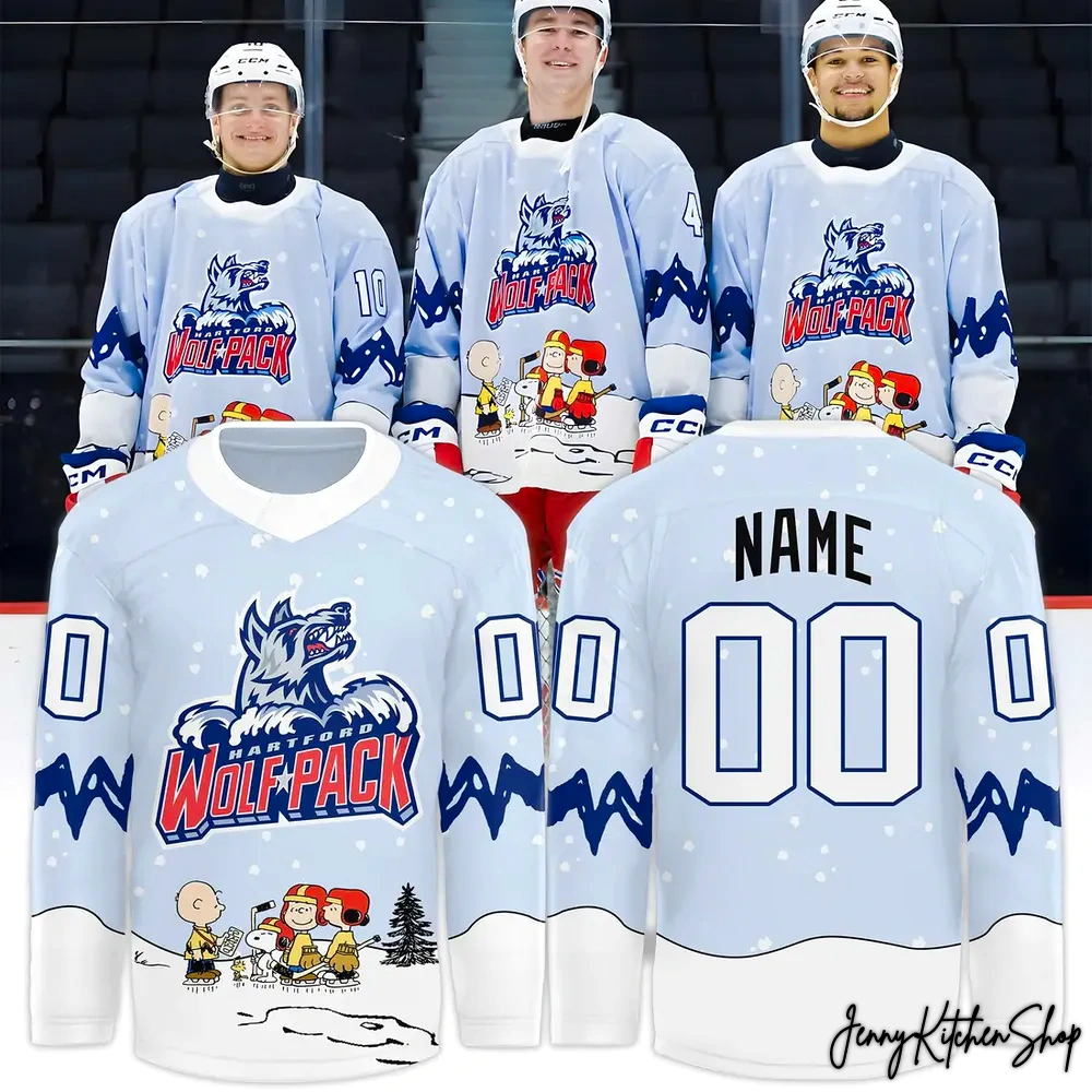 Hartford Wolf Pack x Peanuts Night 2025 Hockey Jersey