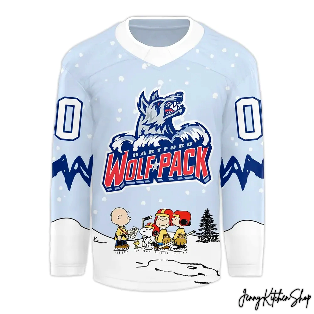 Hartford Wolf Pack x Peanuts Night 2025 Hockey Jersey