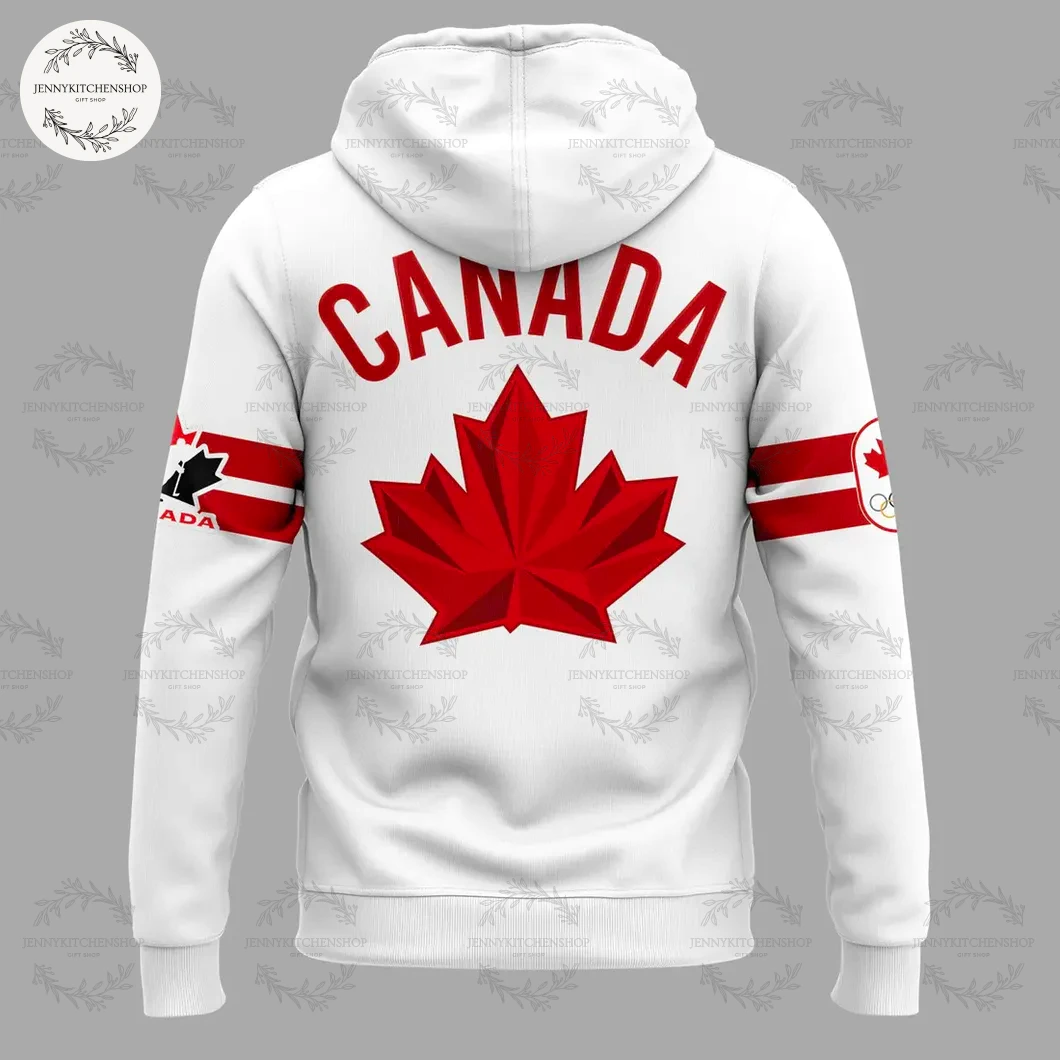 Hockey Canada 2026 Olympic White Hoodie