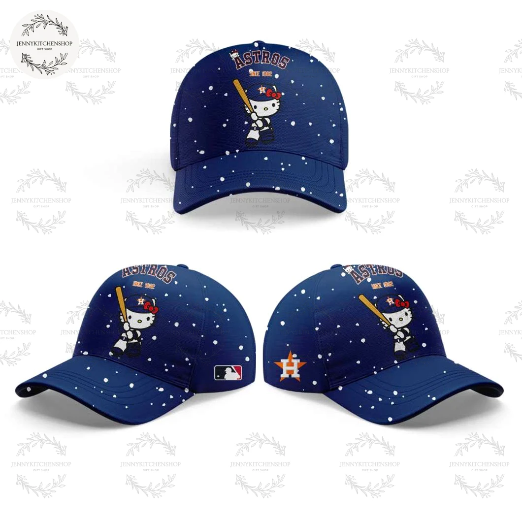 Houston Astros x Kitty Gifts For Christmas 2025 Baseball Jersey