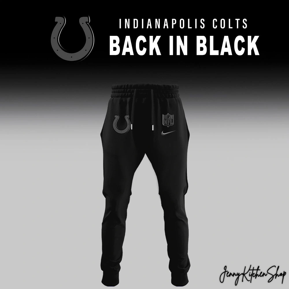 Indianapolis Colts Back In Black 2025 Limited Collection Hoodie