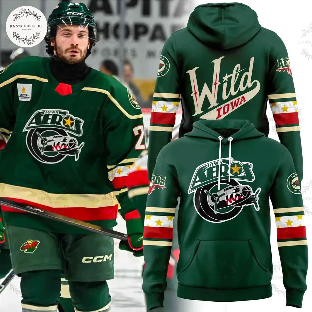 Iowa Aeros Run It Back Retro 2025 Limited Hoodie