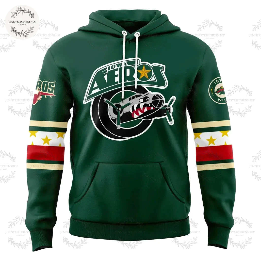 Iowa Aeros Run It Back Retro 2025 Limited Hoodie