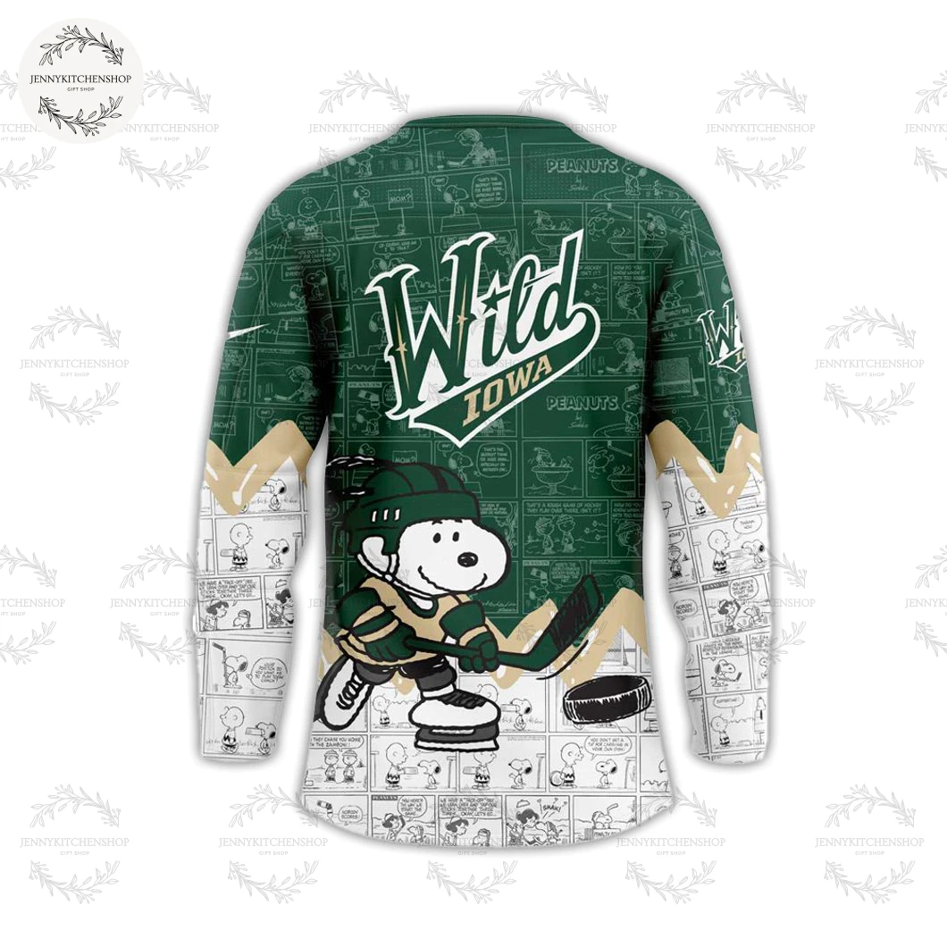 Iowa Wild x Peanuts 2025 Limited Edition Hockey Jersey