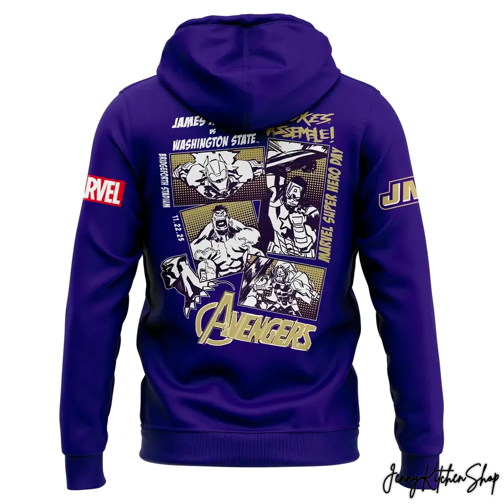 James Madison University Marvel 2025 Hoodie