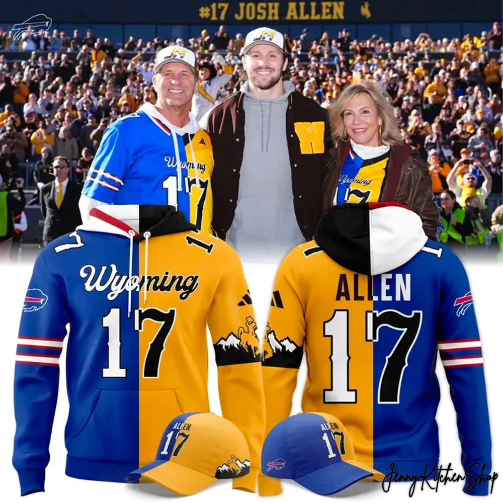 Josh Allen Buffalo Bills x Wyoming Cowboy Football 2025 Hoodie
