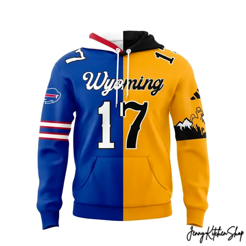 Josh Allen Buffalo Bills x Wyoming Cowboy Football 2025 Hoodie