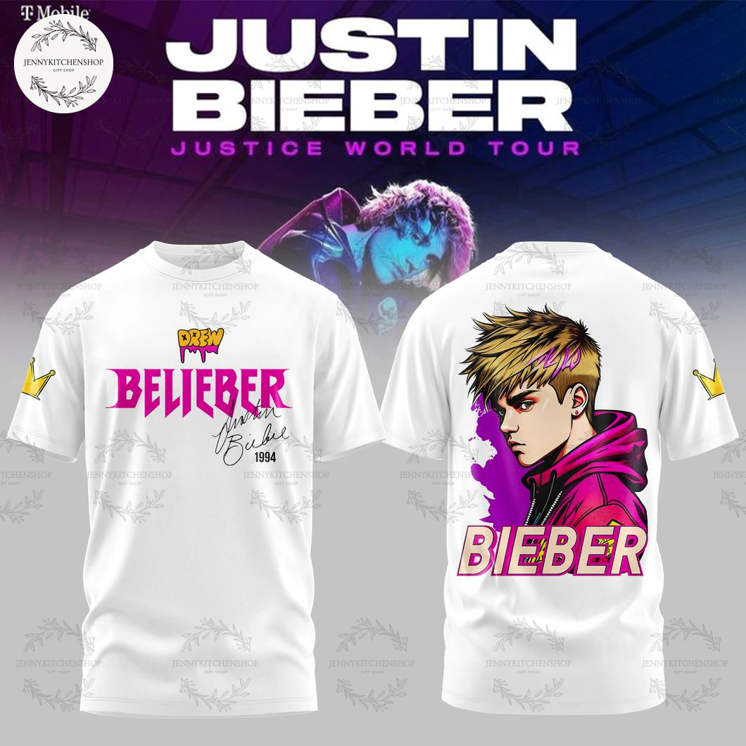 Justin Bieber 2026 Justice World Tour T-Shirt